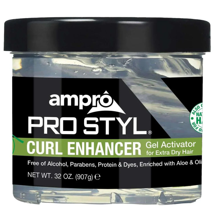 Ampro Curl Enhancer Gel Activator Extra Dry With Olive 32 Oz by Ampro