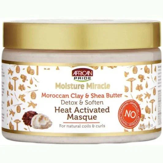 African Pride Moisture Miracle Detox Soften Heat Activated Masque 12 Oz by African Pride