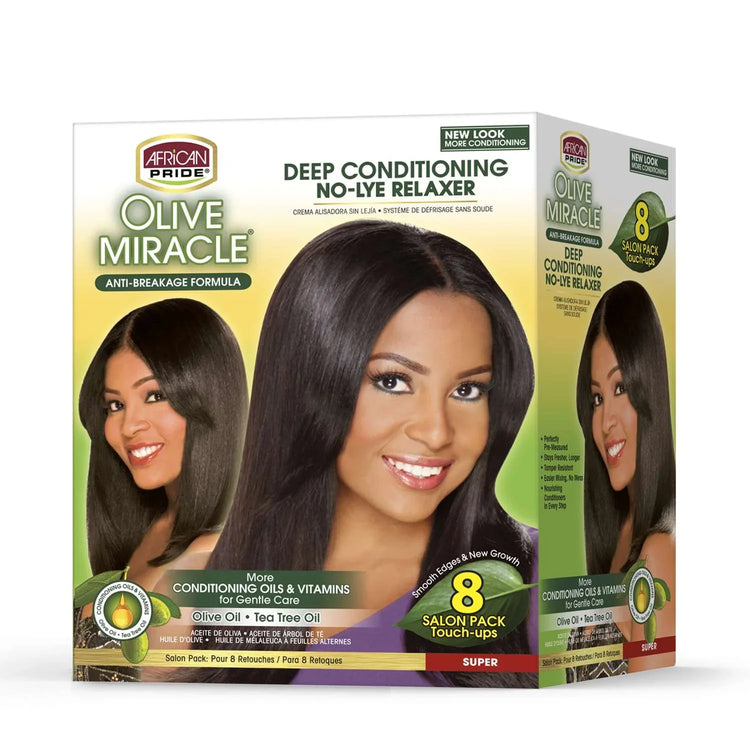 African Pride Olive Miracle No Lye 8 Touch Up Super Kit by African Pride