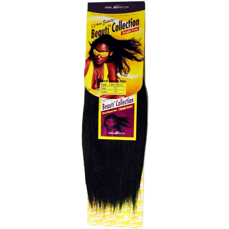 Beauti Collection - Human Hair Yaki Weaving 10 Inch Color 1 by Urban Beauty