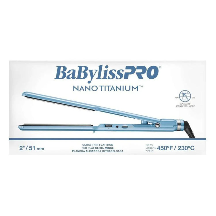 Babylisspro Nano Titanium Ultra-Thin Straightener 2 In by BaByliss