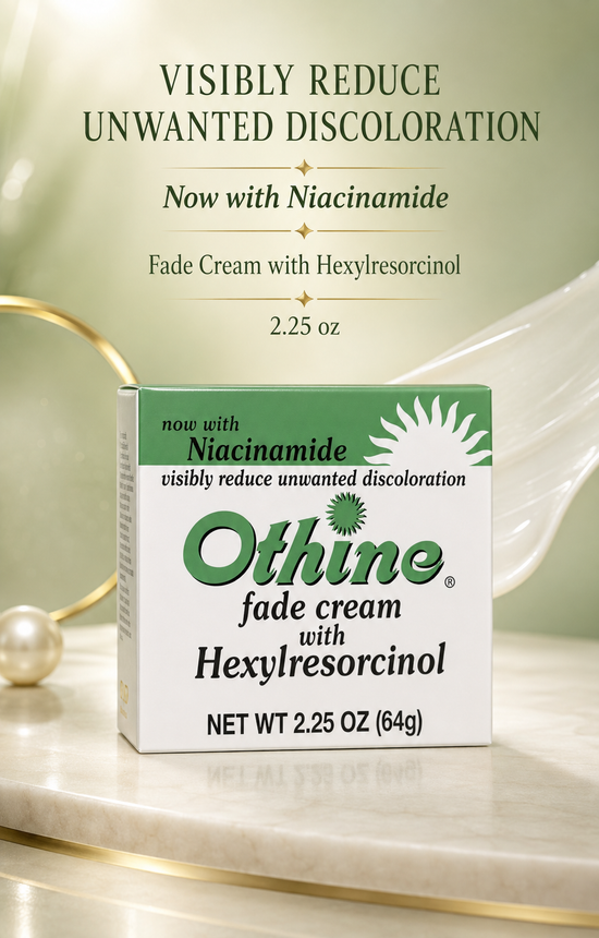 Othine Fade Cream product box, 2.25 oz (64 g), with Hexylresorcinol