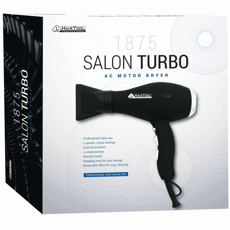 J2 Hair Tools Ac Turbo Dryer Black by J2 Hair Tools