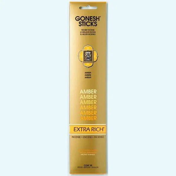 Gonesh Stick Extra Rich Amber 20 Piece by Gonesh
