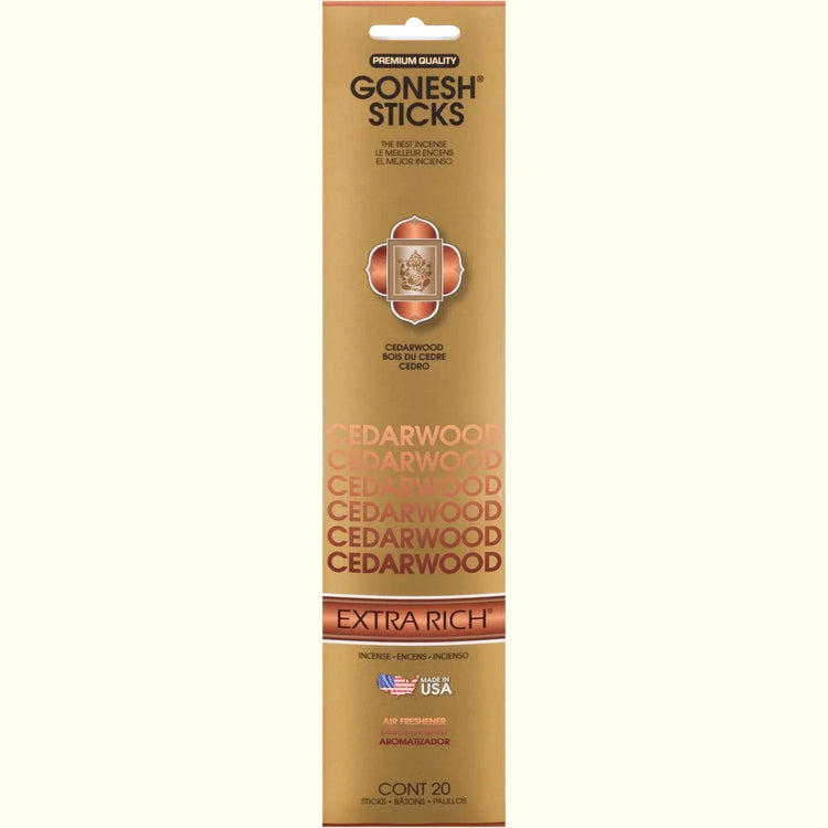 Gonesh Stick Extra Rich Cedarwood 20 Piece by Gonesh