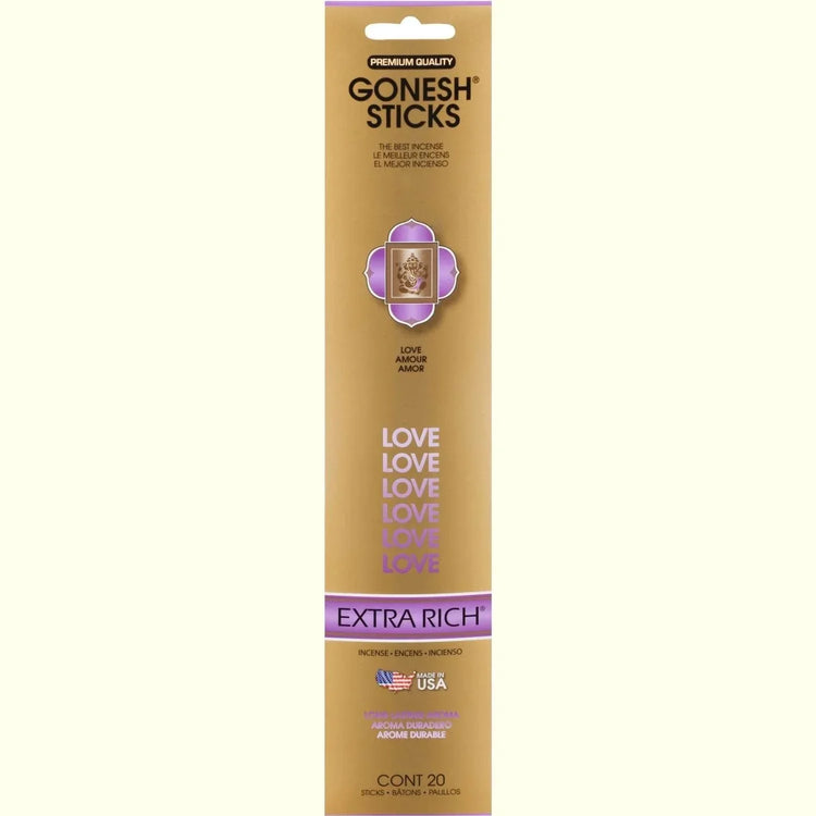 Gonesh Stick Extra Rich Love 20 Piece by Gonesh