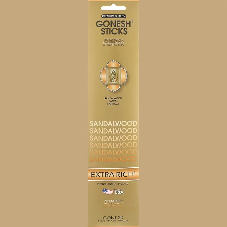 Gonesh Stick Extra Rich Sandalwood 20 Piece by Gonesh