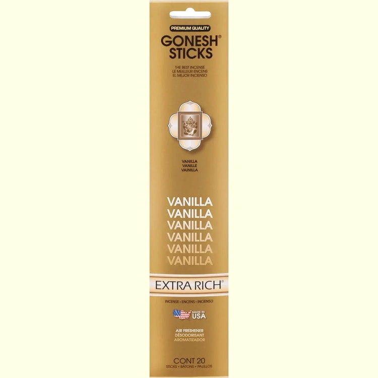 Gonesh Stick Extra Rich Vanilla 20 Piece by Gonesh