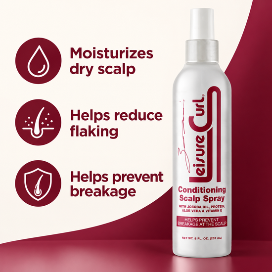 Leisure Curl conditioning scalp spray bottle with mist pump, 8 fl oz