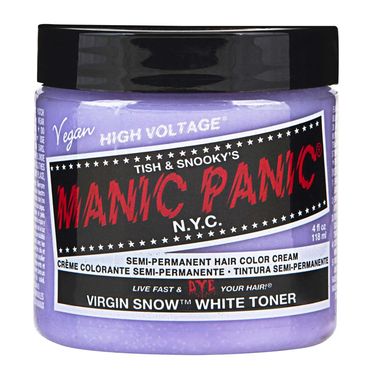Manic Panic Semi Permanent Cream Hair Color - Virgin Snow 4 Oz by Manic Panic