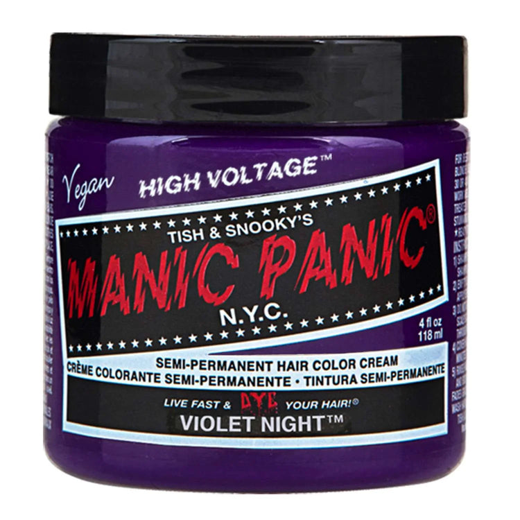 Manic Panic Semi Permanent Cream Hair Color - Violet Night 4 Oz by Manic Panic