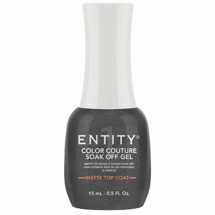 Entity Color Couture Soak Off Gel Matte Top Coat 0.5 Fl Oz by ENTITY