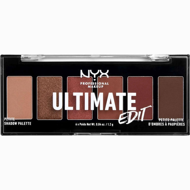 NYX Ultimate Edit Petite Shadow Palette Warm Neutrals 0.24 Oz by NYX