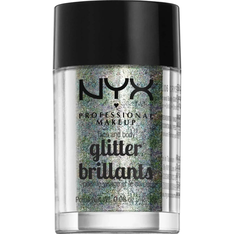 NYX Face And Body Glitter 06 - Crystal 0.08 Oz by NYX