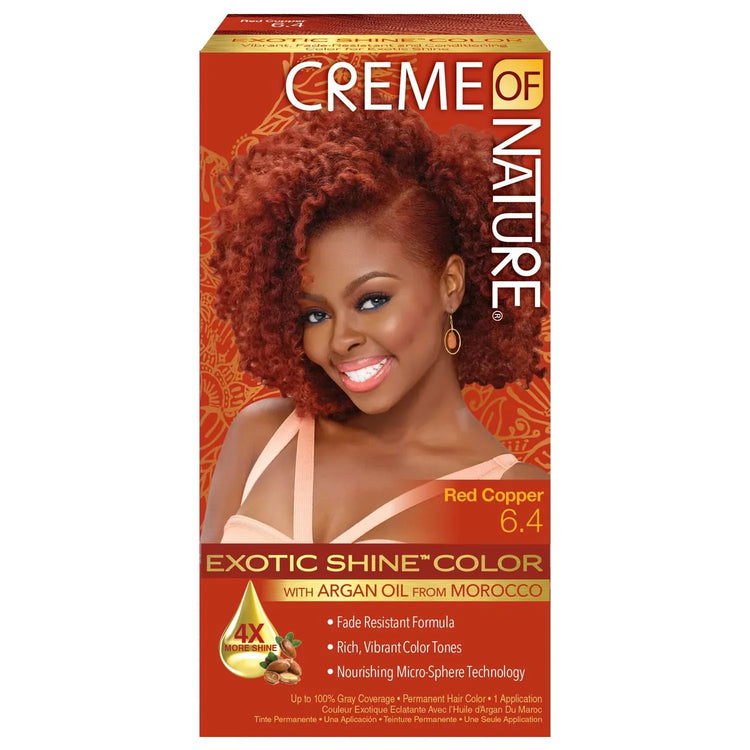 Creme Of Nature Exotic Gel Hair Color 06.4 Red Copper Kit by Creme of Nature