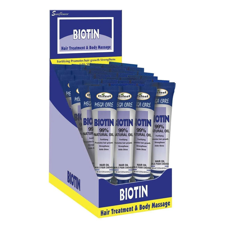 Difeel Mega Care Hair Oil Biotin 1.5 Oz by DiFeel