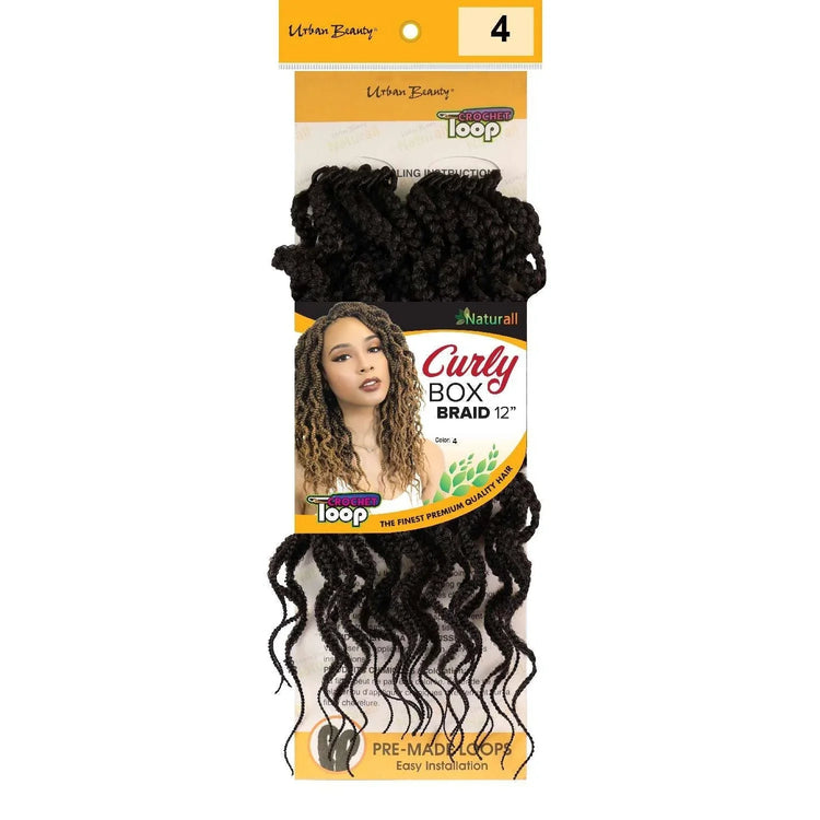 Synthetic Box Braid Curly Style 12 Inch 4 by Urban Beauty