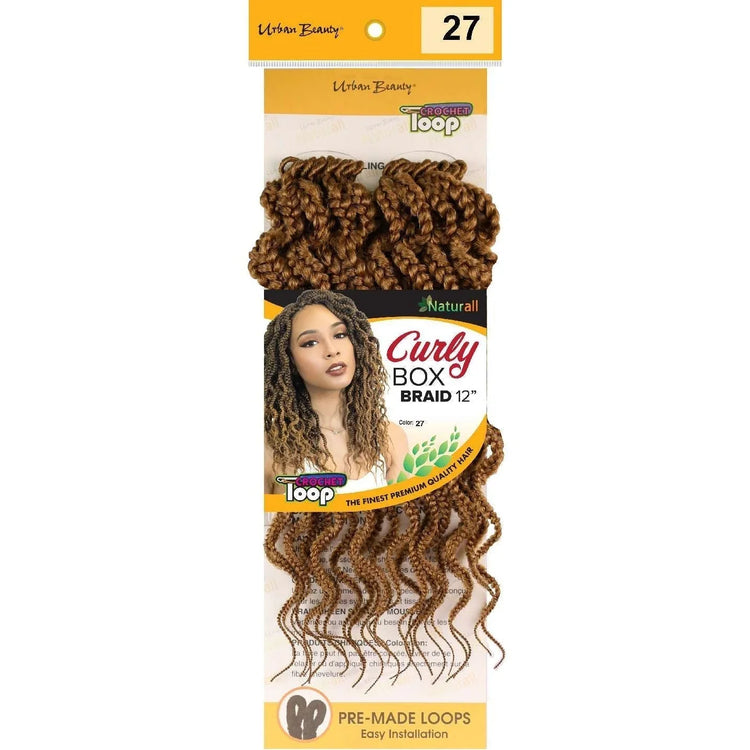Synthetic Box Braid Curly Style 12 Inch 27 by Urban Beauty