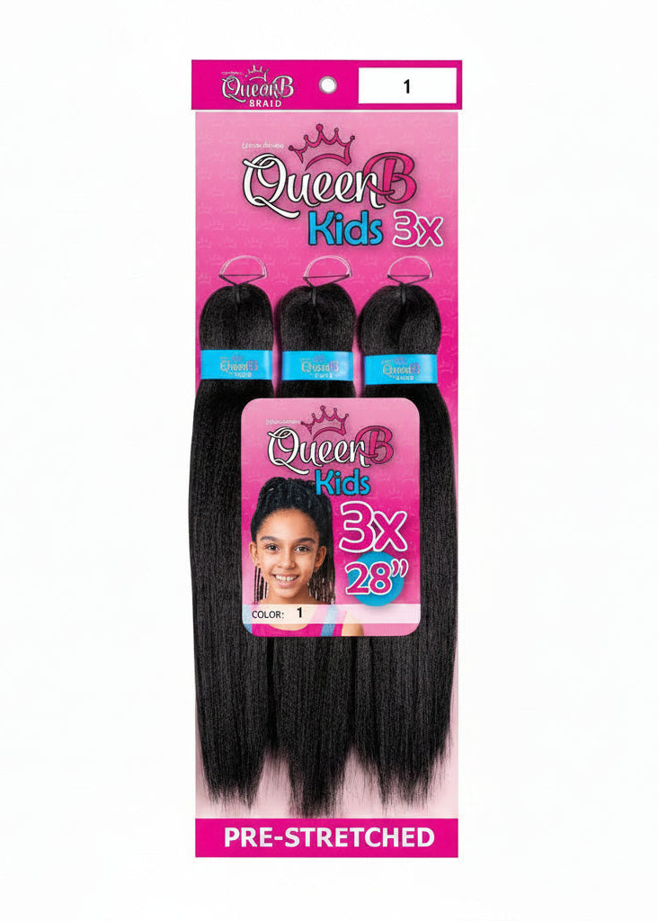 Urban Beauty Queen B Braids Synthetic Pre-Stretched 28 Inch Color 1 by Urban Beauty
