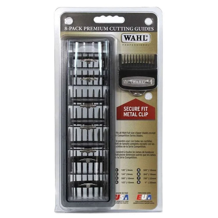 Wahl Premium Metal Clip Attachment Comb 8 Pack by Wahl