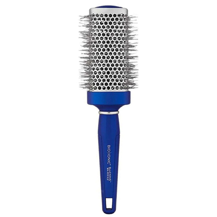 extra large blue wave hair brush for thick voluminous styling and easy cleaning.