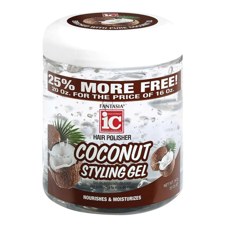 Fantasia Ic Hair Polisher Coconut Styling Gel by Ic Fantasia