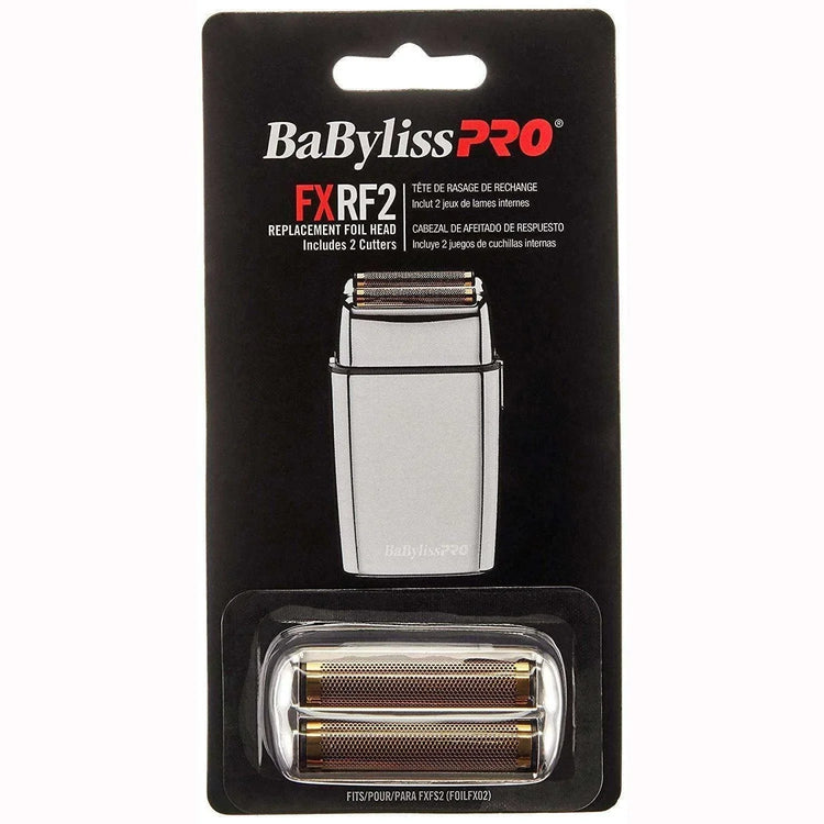Babylisspro replacement foil cutter package with replacement foil head and cutters for shavers.