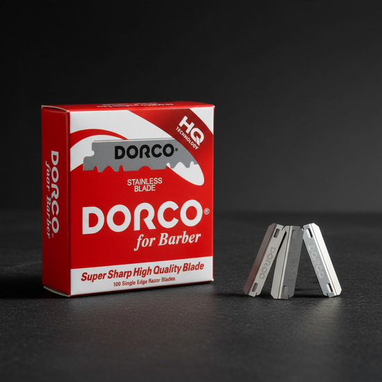 Dorco Stainless Half Blades 100 Pack hero shot