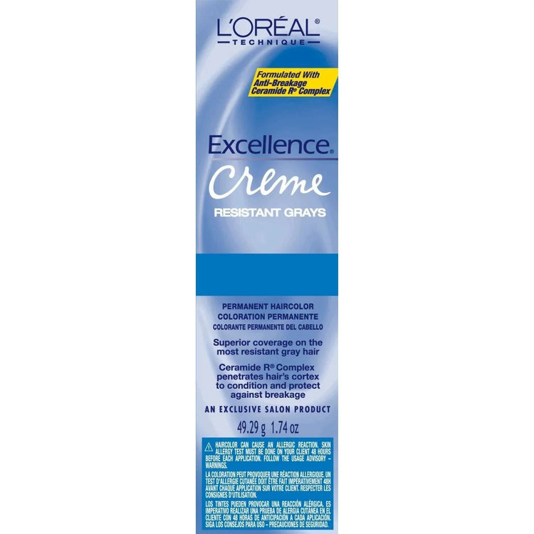 Excellence Creme Rg 8X Medium Blonde, Medium Blonde hair color treatment for long-lasting gray coverage.