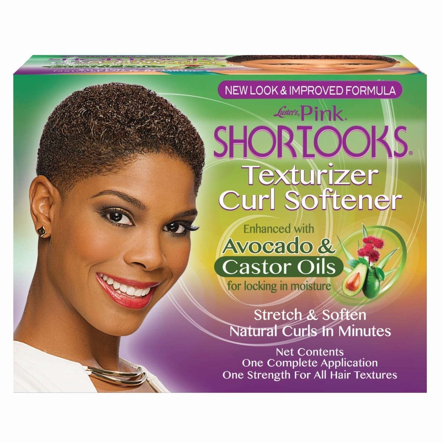 Pink Short Looks Texturizer Curl Softener Pink Short Looks Texturizer Curl Softener