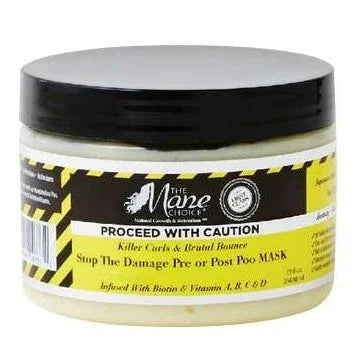 The Mane Choice Caution Killer Curls Stop The Damage Pre Or Post Poo Mask by THE MANE CHOICE
