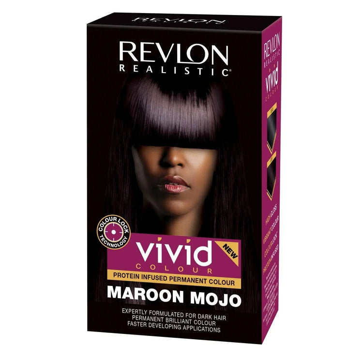 Revlon Realistic Vivid Colour Protein Infused Permanent Colour Maroon Mojo by REVLON
