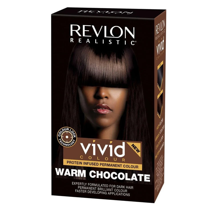 Revlon Realistic Vivid Colour Protein Infused Permanent Colour Warm Chocolate by REVLON