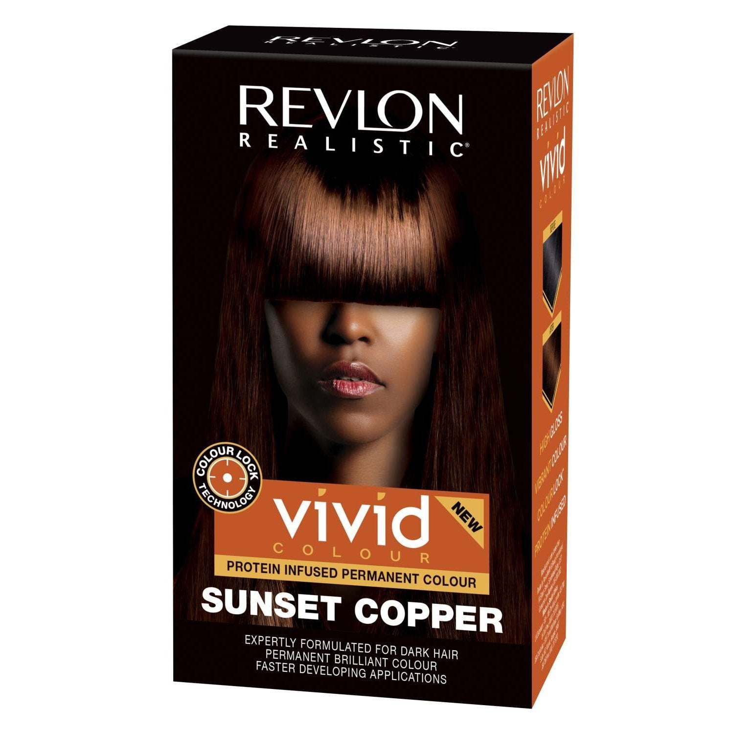 Revlon Realistic Vivid Colour Protein Infused Permanent Colour Sunset Copper Revlon Realistic Vivid Colour Protein Infused Permanent Colour Sunset Copper