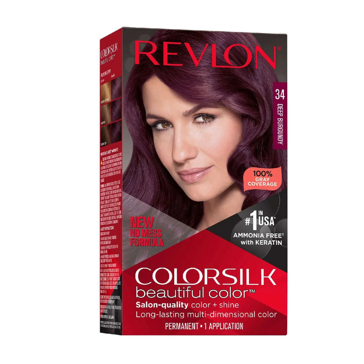 Revlon Colorsilk Hair Color 034 Deep Burgundy by Color Silk