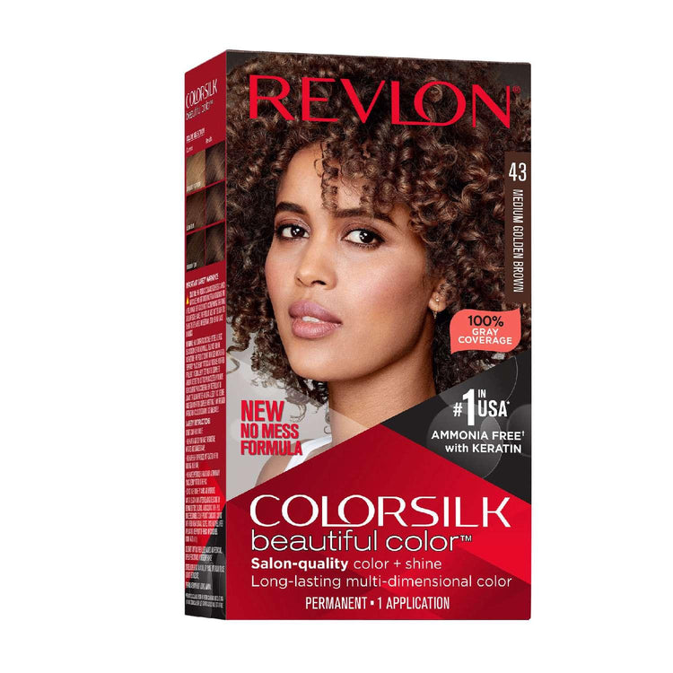Revlon Colorsilk Hair Color 043 Medium Golden Brown by Color Silk