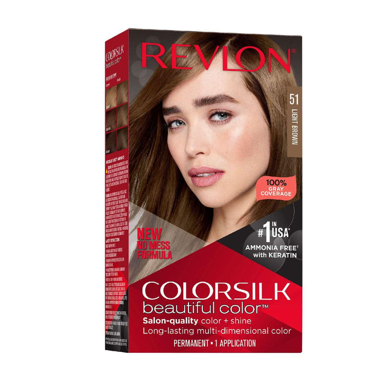 Revlon Colorsilk Hair Color 051 Light Brown by Color Silk
