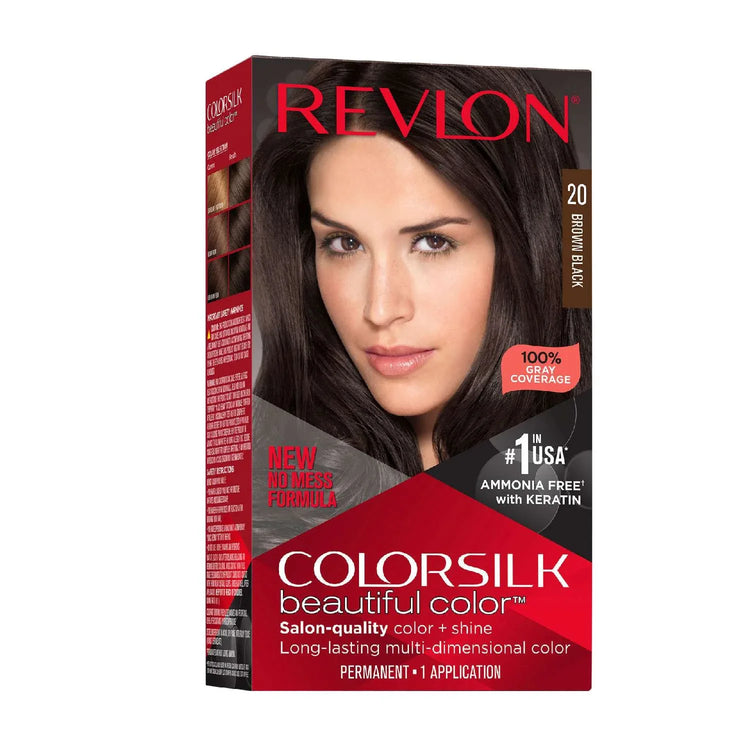 Revlon Colorsilk Hair Color 020 Brown/Black by Color Silk