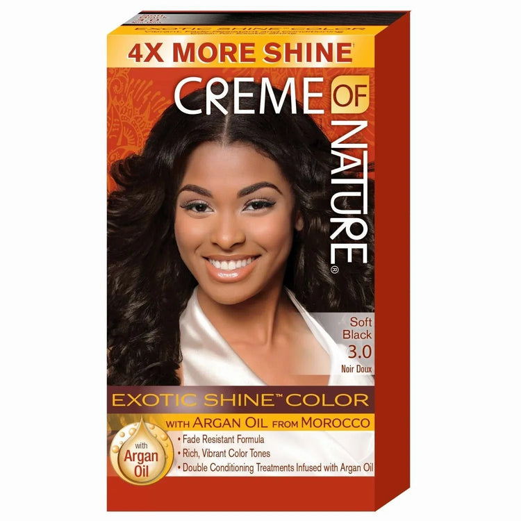 Creme Of Nature Exotic Gel Hair Color 03.00 Soft Black by CREME OF NATURE
