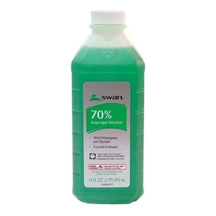 Swan 70 percent isopropyl alcohol for pain relief, effective for muscle pain and first aid antiseptic.