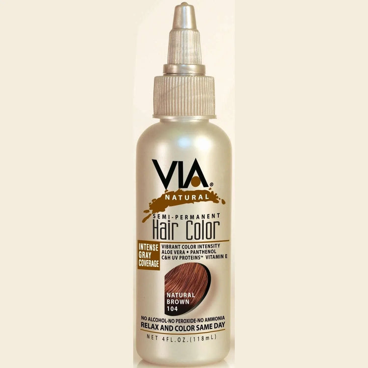 Via Natural Hair Color 104 Natural Brown by Via Natural