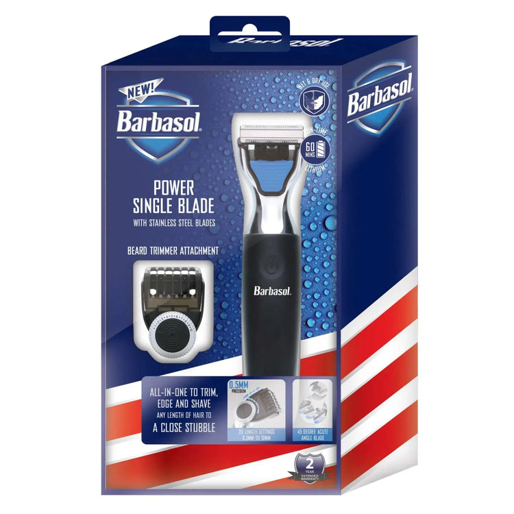 Barbasol Face And Body Stainles Steel Attachments For Power Single Blade by Barbasol