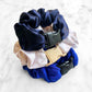 Winter Wonderland Bundle - 3-Pack Hanukkah Holiday Buckle Scrunchies - No Snagging, No Tangles