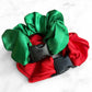 Jolly Duo - 2-Pack Christmas Holiday Buckle Scrunchies - No Snagging, No Tangles