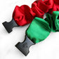 Jolly Duo - 2-Pack Christmas Holiday Buckle Scrunchies - No Snagging, No Tangles