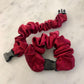 Cherry Red Buckle Scrunchie - No Snagging, No Tangles