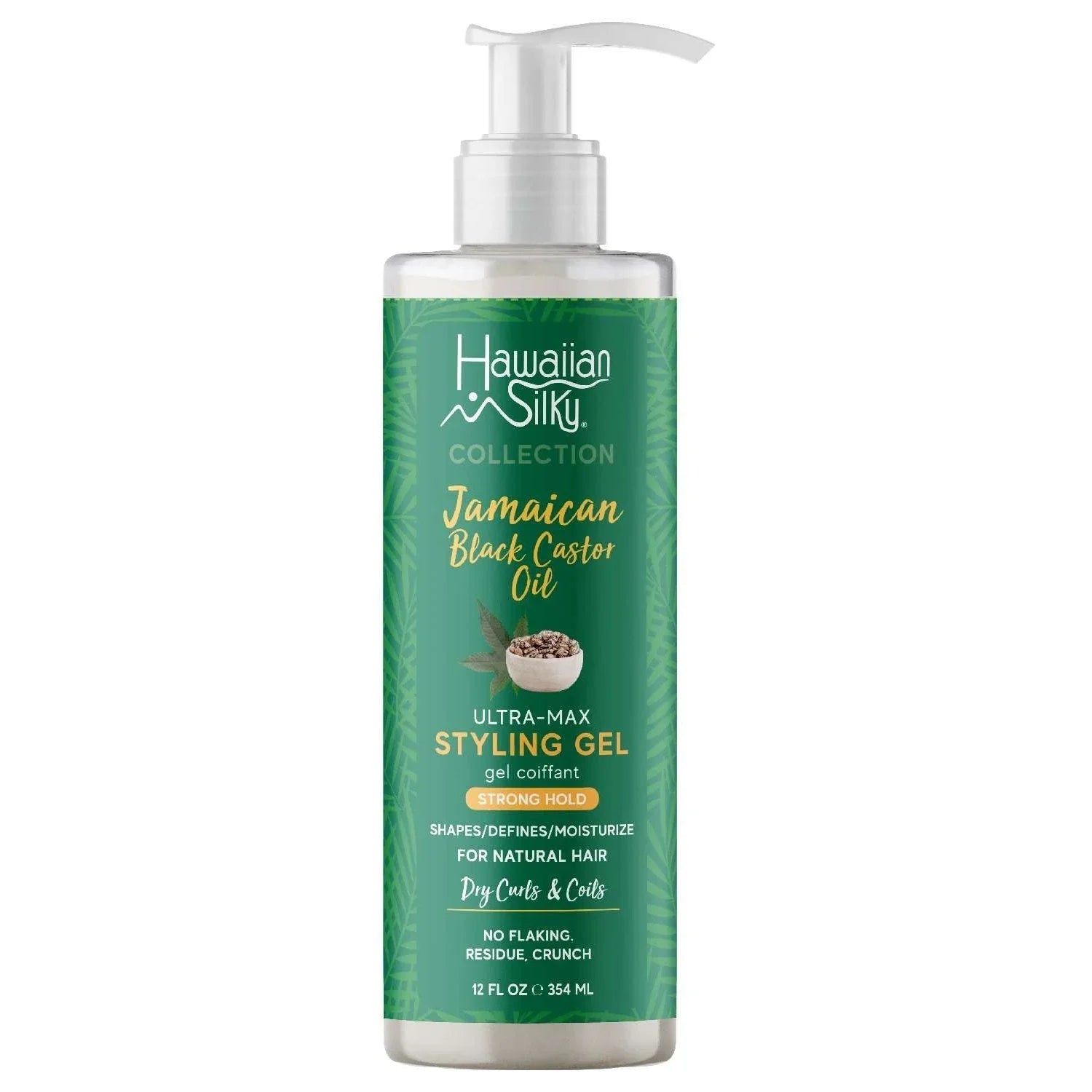 Hawaiian Silky Jamaican Black Castor Oil Ultra Max Styling Gel Strong Hold 12 Oz by Hawaiian Silky