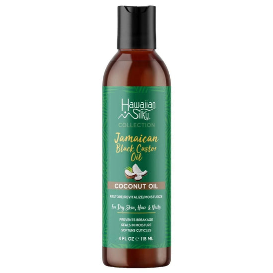 Hawaiian Silky Jamaican Black Castor Oil Coconut Oil 4 Oz by Hawaiian Silky