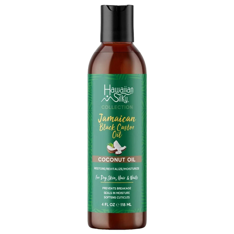 Hawaiian Silky Jamaican Black Castor Oil Coconut Oil 4 Oz by Hawaiian Silky