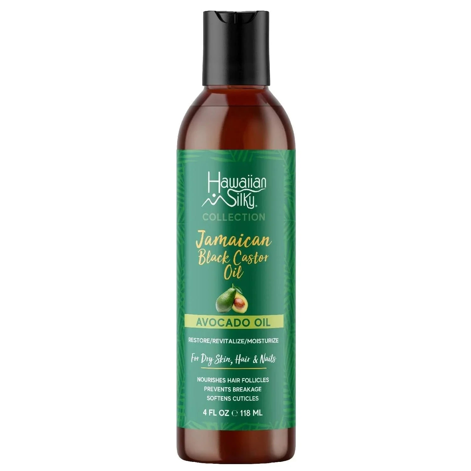Hawaiian Silky Jamaican Black Castor Oil Avocado Oil 4 Oz by Hawaiian Silky